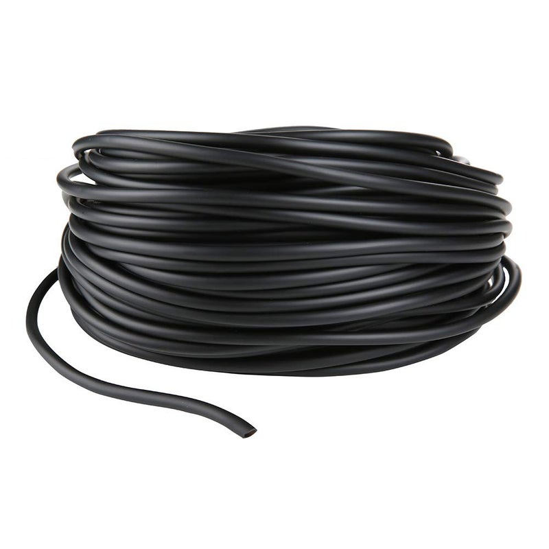 JIH Aquarium 100 Feet Standard 3/16" Black Flexible Airline Tubing for Fish Tank,Terrariums, and Hydroponics - Image 1